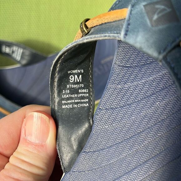 EUC WOMEN’S SIZE 9 SPERRY TOP-SIDER NAVY FLIP FLOPS - Picture 3 of 8